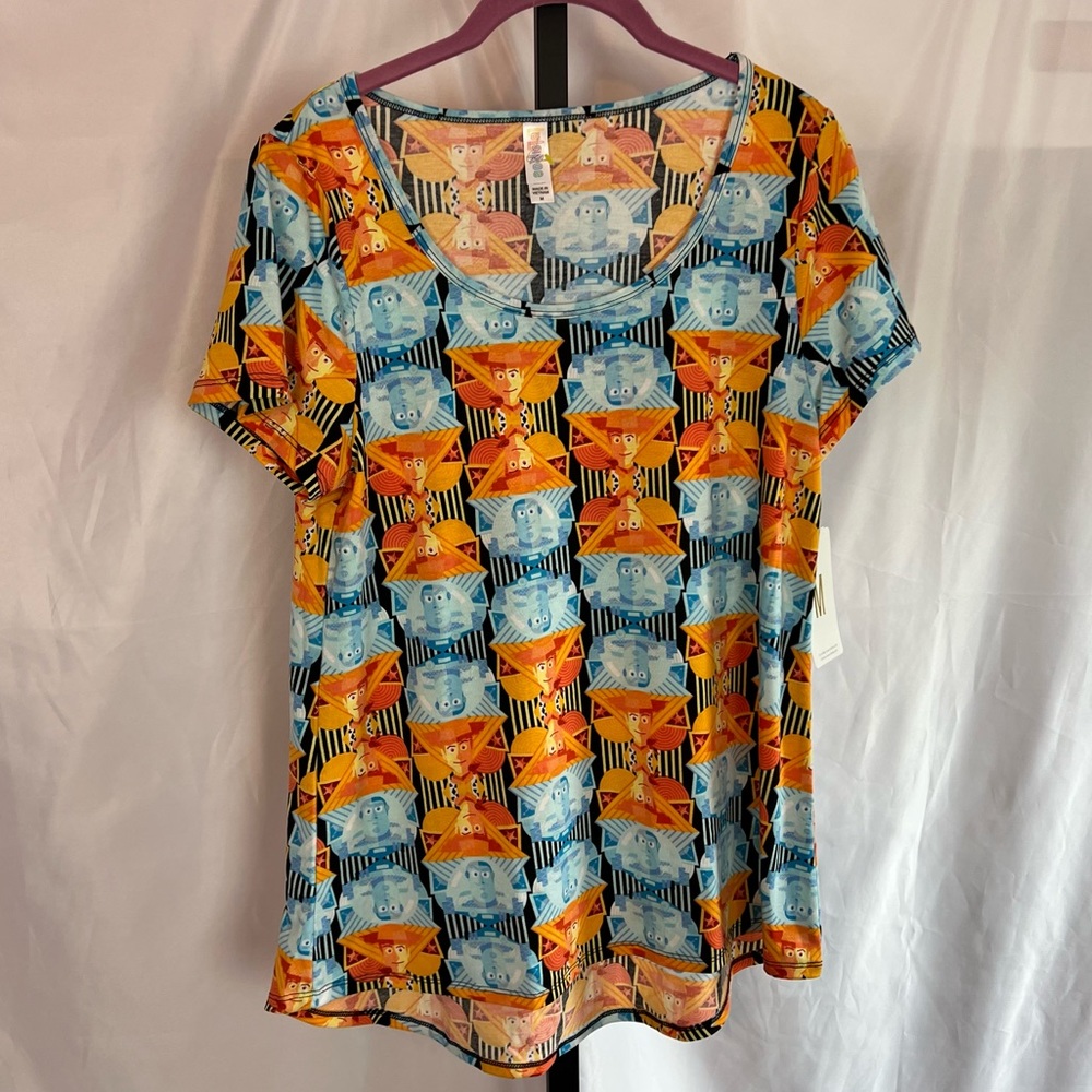 Lularoe Disney Toy Story Buzz and Woody Classic T, size Medium NWT